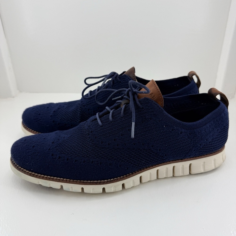 Cole Haan ZERØGRAND Stitchlite Wingtip Oxfords Mens Shoes Size 12 M Blue